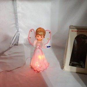 10 Light Angel Christmas Tree Topper Taiwan Multicolor Blinking Lights
